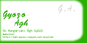 gyozo agh business card